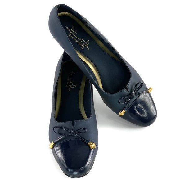 Soft Style Hush Puppies Fabric Leather Cap Toe - Picture 1 of 8